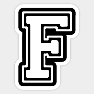 Letter F Sticker